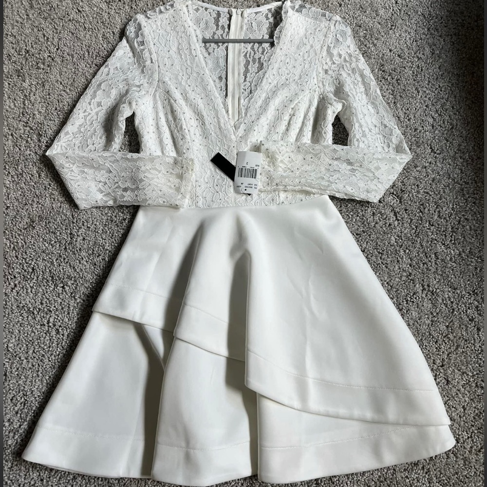 NWT Semi-Formal White Dress